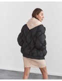 Short quilted jacket black 0545 - Online store - Boutique